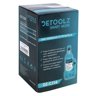 Хидравличен бутилков крик Detoolz DZ-C258/ 6 т Хидравличен бутилков крик Detoolz DZ-C258/ 6 т