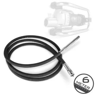 Виброигла с гъвкав вал STAHLWERK 49034/ Ø 35 мм/ 6 м