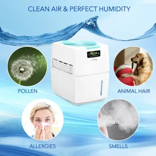 Mултифункционален въздухопречиствател и овлажнител 3в1 TROTEC AW 10 S/ 11W/ 400 мл/ч