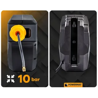 Автоматична макара с маркуч за въздух POWERMAT PM-ABNW-14M/ 14 м