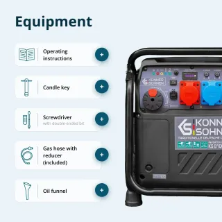 Инверторен генератор газ/бензин KOENNER-SOEHNEN KS 8100iEG 1/3/ 230/400V/ 8.5kW/ 20л