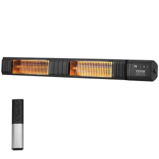 Инфрачервен отоплител VEVOR T17-GR30B/ 3kW/ с дистанционно и LED дисплей