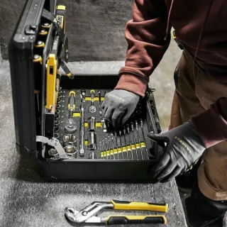 Гедоре комплект с вложки и ръчни инструменти Stanley STMT98109-1/ 142 бр.