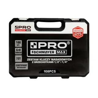 Комплект тресчотка с вложки PRO PRO-WK407/ 108 части