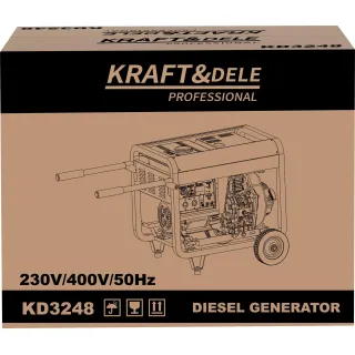 Дизелов генератор KraftDele KD3248/ 230/400V/ 6/7kW/ 12.5л