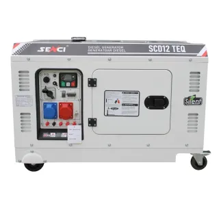 Дизелов звукоизолиран генератор за ток Senci SCD12 TEQ/ 10kW