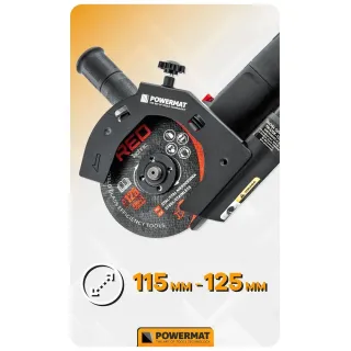 Капак за прахоулавяне за ъглошлайф Powermat PM-OSK-125MN/ 115-125 мм