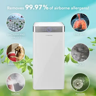 Дизайнерски пречиствател на въздух TROTEC AirgoClean® 200 E/ 38W Дизайнерски пречиствател на въздух TROTEC AirgoClean® 200 E/ 38W