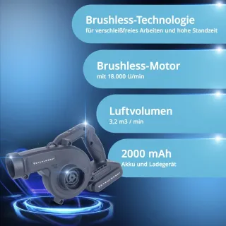 Акумулаторна духалка STAHLWERK MAG-20 ST/ 20V/ 2Ah Акумулаторна духалка STAHLWERK MAG-20 ST/ 20V/ 2Ah