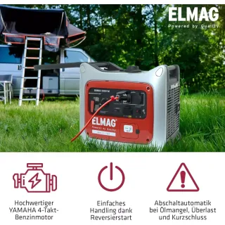 Инверторен генератор ELMAG SEBSS 3000Wi/ 230V/ 3 kVA/ 6л