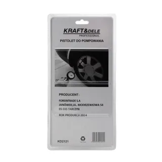 Пистолет за помпане на гуми KraftDele KD2121/ 0-12bar Пистолет за помпане на гуми KraftDele KD2121/ 0-12bar
