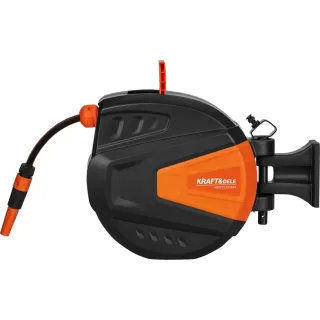 Макара с градински маркуч KraftDele KD2153/ 30 м + 2 м