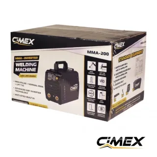 Инверторен електрожен CIMEX MMA-200 с Lift Tig функция и LED дисплей/ 200A