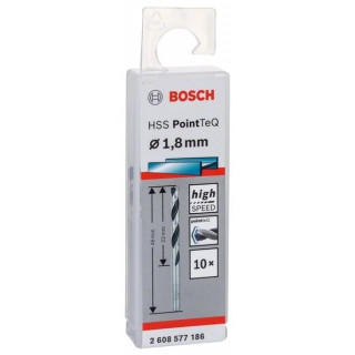 Свредло HSS за метал PoinTec 1.8 mm на Bosch комплект 10 бр. Свредло HSS за метал PoinTec 1.8 mm на Bosch комплект 10 бр.