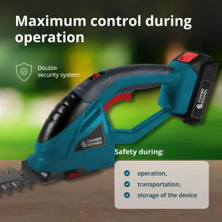 Акумулаторна ножица за трева и жив плет 2 в 1 KOENNER-SOEHNEN KS SHT-20V/ 20V