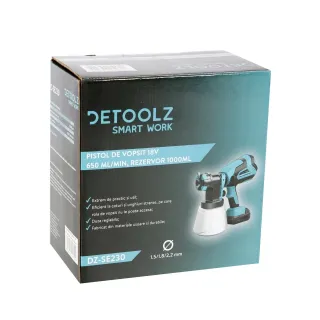 Акумулаторен пистолет за боядисване Detoolz DZ-SE230/ 18V