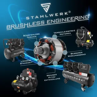 Компресор за въздух STAHLWERK ST-38 Pro/ 1,18 kW/ 3 л
