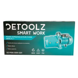 Повърхностна помпа Detoolz DZ-P106-S001-G01/ 750W