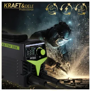 Инверторен заваръчен апарат KraftDele KD1784/ 330A Инверторен заваръчен апарат KraftDele KD1784/ 330A