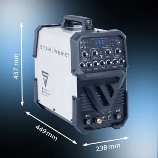 Инверторен комбиниран апарат STAHLWERK AC/DC TIG 200 Pulse ST/ 200A