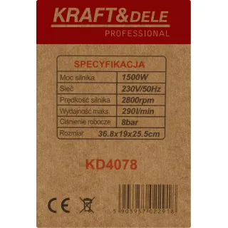 Безмаслен компресор KraftDele KD4078/ 1500W/230V Безмаслен компресор KraftDele KD4078/ 1500W/230V