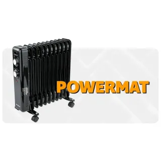 Електрически маслен радиатор POWERMAT PM-GOL-3000D/ 2.5kW/ термостат