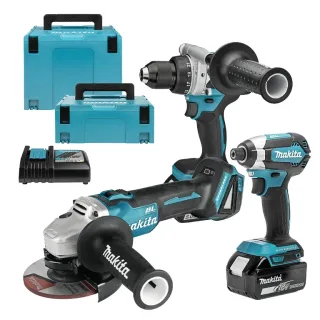 Комплект акумулаторни машини Makita DLX3155TJ/ 18V/ 2x5Ah