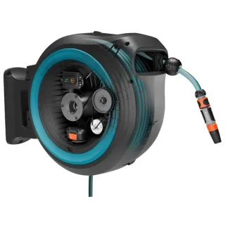 Акумулаторна стенна макара с маркуч Gardena Hose Box PowerRoll XXL solo/ 40 м