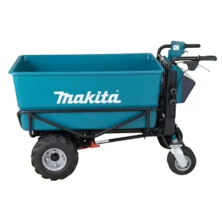 Комплект акумулаторна градинска количка + батерии и зарядно в куфар Makita DCU605Z/ 18 V+18V/ 4x5Ah