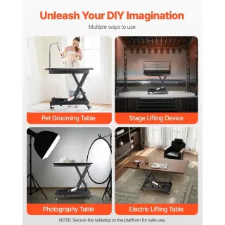 Електрическа повдигаща маса/ платформа с дистанционно VEVOR JZ-DD150/ 150 кг Електрическа повдигаща маса/ платформа с дистанционно VEVOR JZ-DD150/ 150 кг