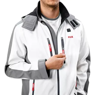 Акумулаторно подгряващо яке FLEX TJ White 10.8/18.0 S Men/ 10.8V/18V Акумулаторно подгряващо яке FLEX TJ White 10.8/18.0 S Men/ 10.8V/18V