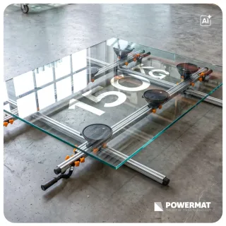 Система за ръчно пренасяне на широкоформатни плочки Powermat PM-RDPP-150M/ 150 кг Система за ръчно пренасяне на широкоформатни плочки Powermat PM-RDPP-150M/ 150 кг
