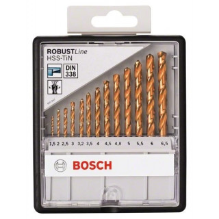 Свредла HSS-TiN за метал на Bosch комплект 13 броя Свредла HSS-TiN за метал на Bosch комплект 13 броя