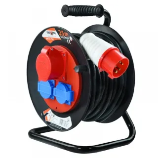 Трифазен удължител с макара REXXER RP-07-700/ 25 м/ 400V
