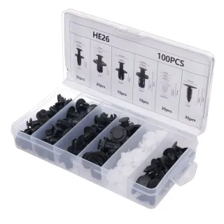 Комплект авто щипки за кори и тапицерия KraftDele KD10498/ 100 бр.