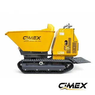 Верижен мини дъмпер с реверсивна кофа CIMEX WB-1200R/ 1200 кг/ 15 к.с.