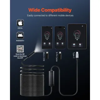 Ендоскопска камера VEVOR SM7/ 15 м