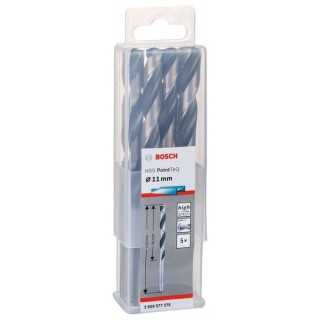 Свредло HSS за метал PoinTec 11.0 mm на Bosch комплект 5 бр. Свредло HSS за метал PoinTec 11.0 mm на Bosch комплект 5 бр.
