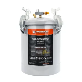 Пневматичен агрегат за боядисване Powermat PM-PAM-10T/ 10 л Пневматичен агрегат за боядисване Powermat PM-PAM-10T/ 10 л