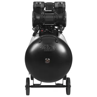 Безмаслен въздушен компресор КraftDele KD4083/ 2x2200 W/ 100 л