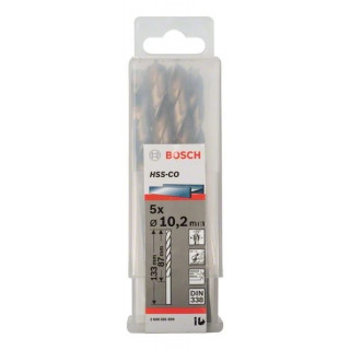 Свредло HSS-Co Standard line за метал на Bosch 10.2 mm - 5 броя