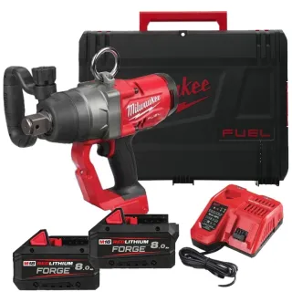 Акумулаторен ударен гайковерт Milwaukee M18ONEFHIWF1-802X/ 18V/ 2x8Ah