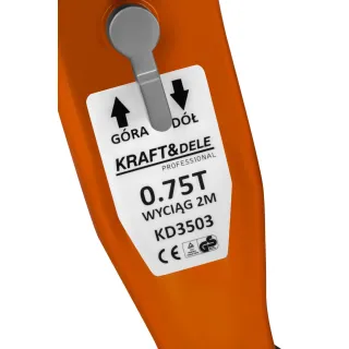 Ръчна лебедка KraftDele KD3503/ 750 кг
