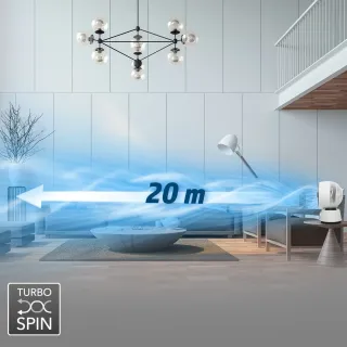 Настолен турбо вентилатор с 360° 3D осцилация TROTEC TVE 100/ с дистанционно/ 26W