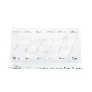 Комплект прави шплентове KraftDele KD10509/ 1000 бр. Комплект прави шплентове KraftDele KD10509/ 1000 бр.