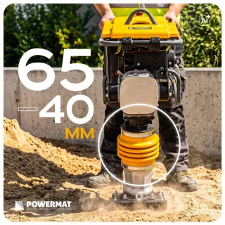 Бензинова трамбовка Powermat PM-SUS-80TLC/ 6.5 к.с./ 13kN