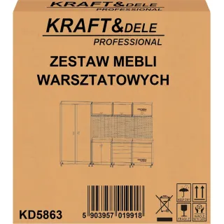 Комплект метални мебели за работилница KraftDele KD5863/ 260 см Комплект метални мебели за работилница KraftDele KD5863/ 260 см