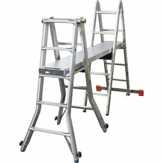 Алуминиева телескопична стълба KRAUSE TeleVario 4+5