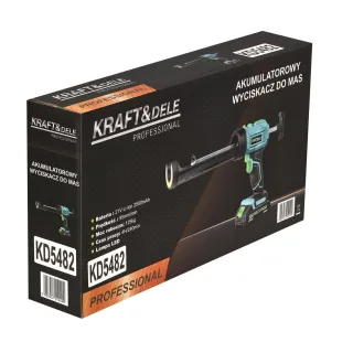 Акумулаторен пистолет за силикон KraftDele KD5482/ 21V/ 2.5Ah