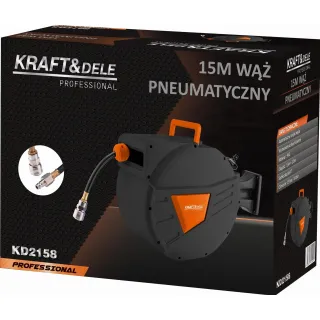 Автоматична макара KraftDele KD2158/ 15 м + 1,5 м
